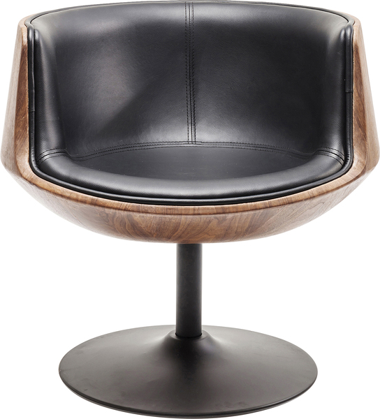 Drehstuhl braun - KARE Club Walnut