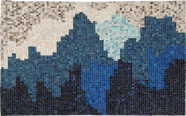 Teppich blau - 170 x 240 cm - KARE Stream Blau