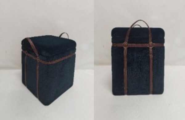 Truhenhocker blau - KARE Belt Blau