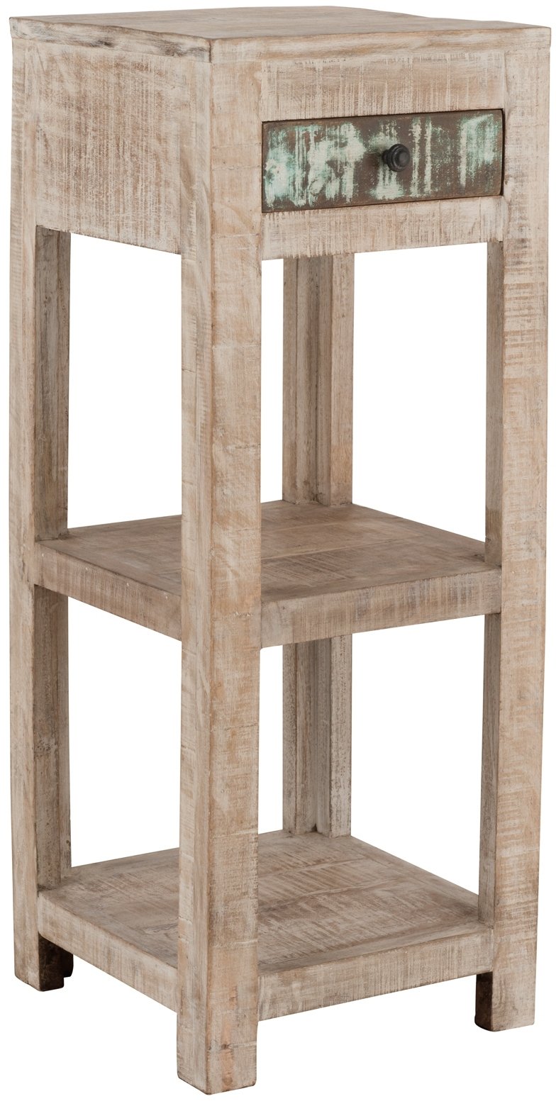 Unikat Blumensäule Antique weiß , 60 x 35 cm, UMA 1002..13
