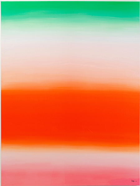 Leinwandbild mehrfarbig - 160 x 120 cm - KARE Tendency Orange