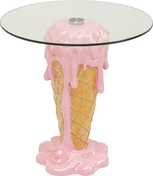 Beistelltisch pink - KARE Ice Cream Ø45cm