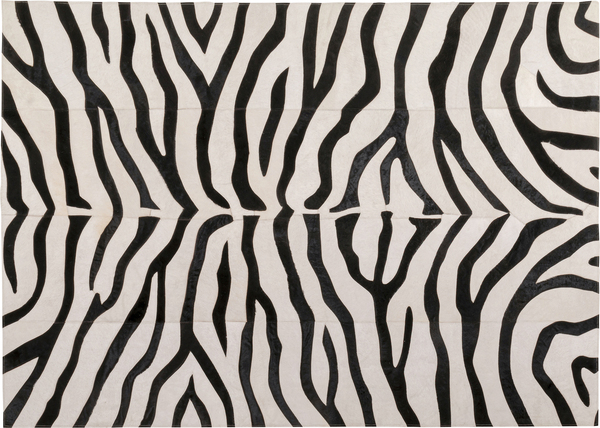 Teppich schwarz - 170 x 240 cm - KARE Zebra