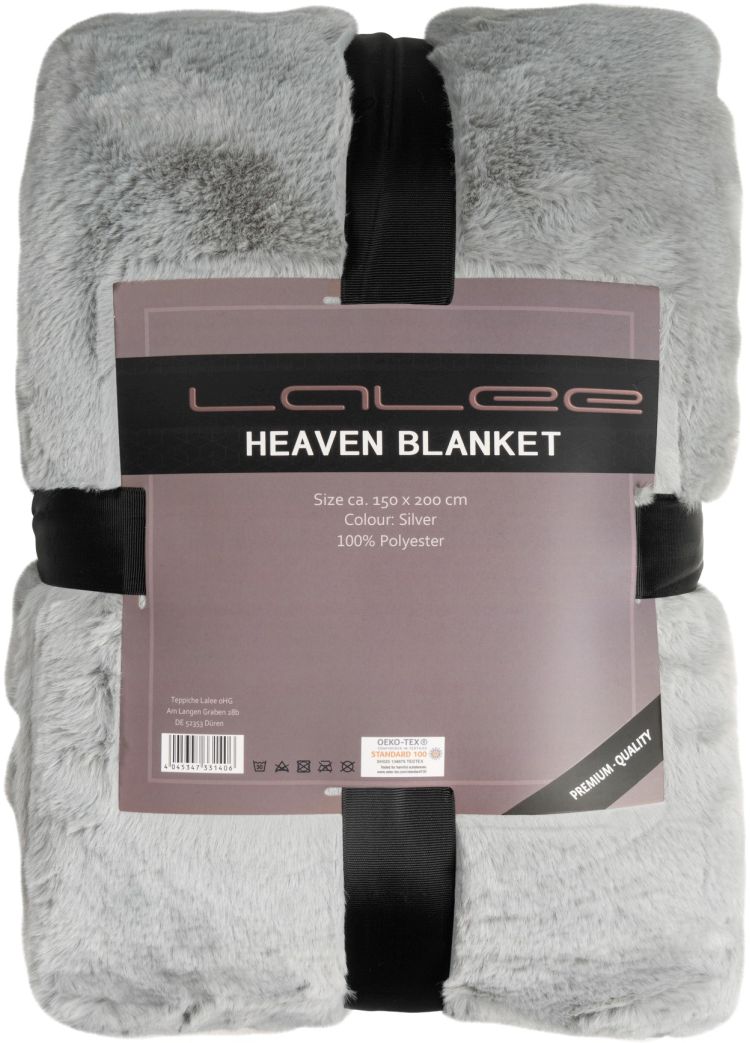 Lalee Kuscheldecke Heaven silver 150 x 200 cm