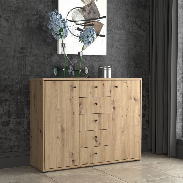 Forte Kommode Tempra 2 Artisan Eiche NB 108,8 x 85,5 cm