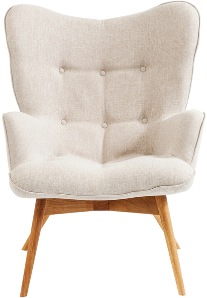 Sessel beige - KARE Vicky Ecru