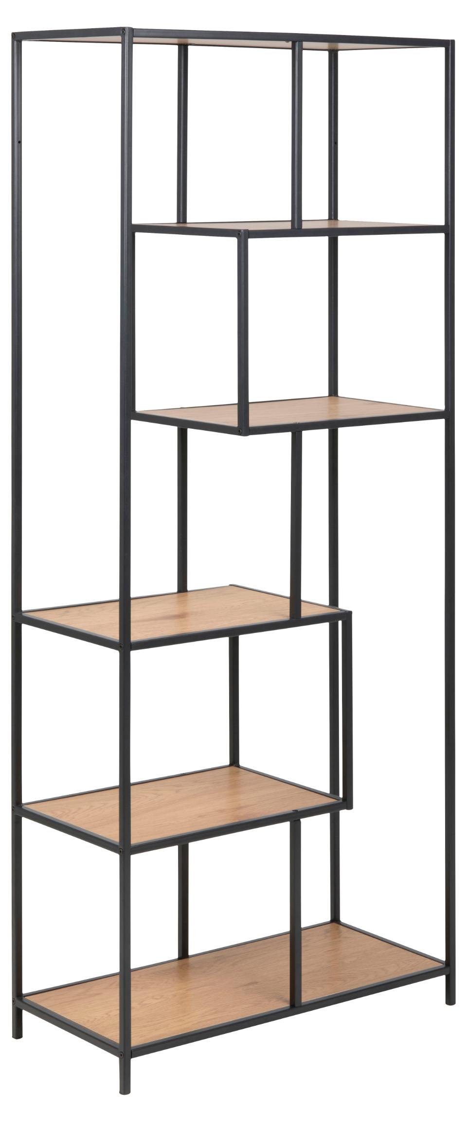 Actona Regal Seaford, asymmetrisch, wildeiche/schwarz matt, 77 x 185 cm, 0000081243