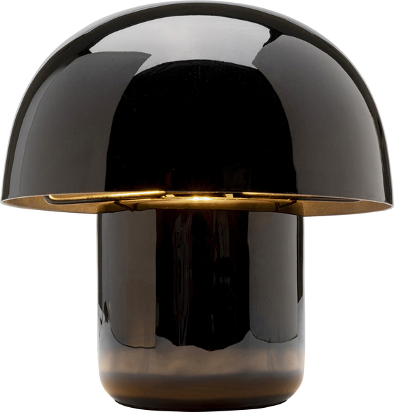 Tischleuchte schwarz - 20 cm - KARE Mushroom Schwarz
