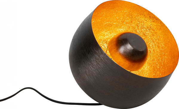 Bodenleuchte gold - Ø 28 cm - KARE Apollon Smooth Schwarz