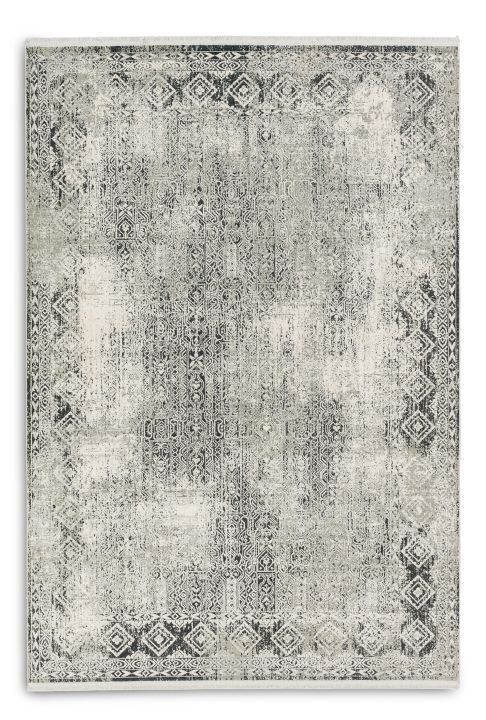 Astra Teppich Positano Bordüre grau/crem 140 x 200 cm