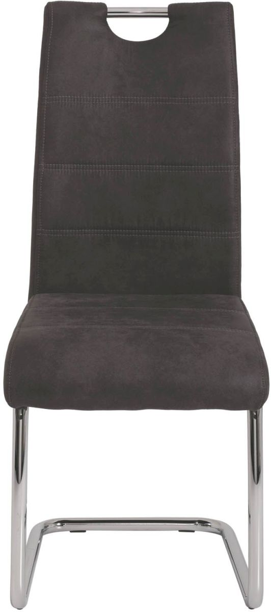Schwingstuhl mit Griff - Farbe: Vintage anthrazit -  Flora II S