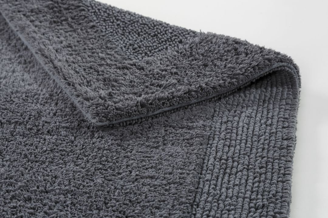 Schöner Wohnen Kollektion Badteppich Bordüre Anthrazit , 67 x 110 cm, 1940070192040/18887
