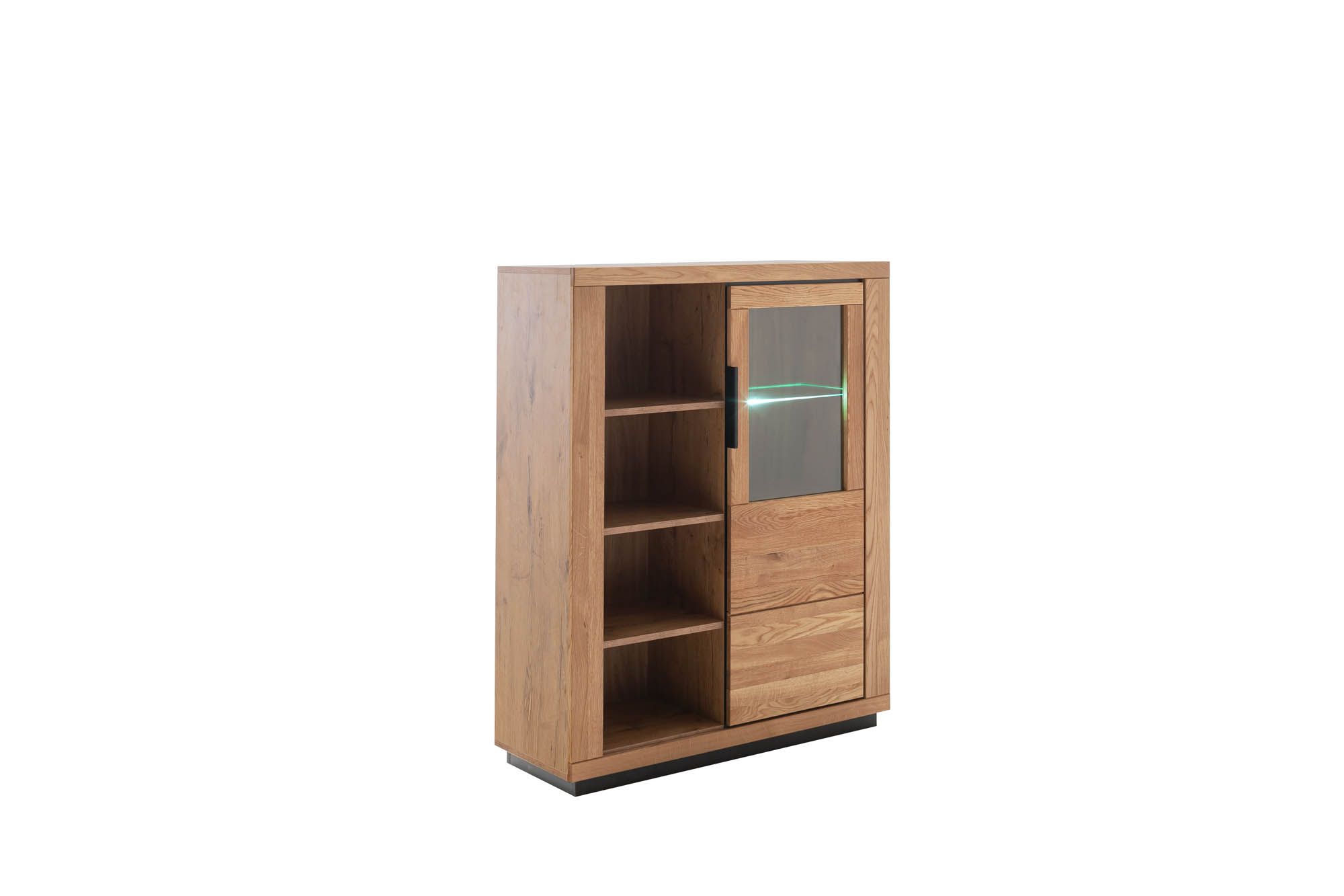 Kombi-Highboard Wildeiche massiv geölt - Gratia