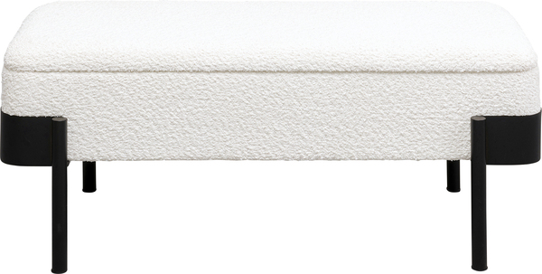 Truhenbank weiß - 101 cm - KARE Angelo Storage