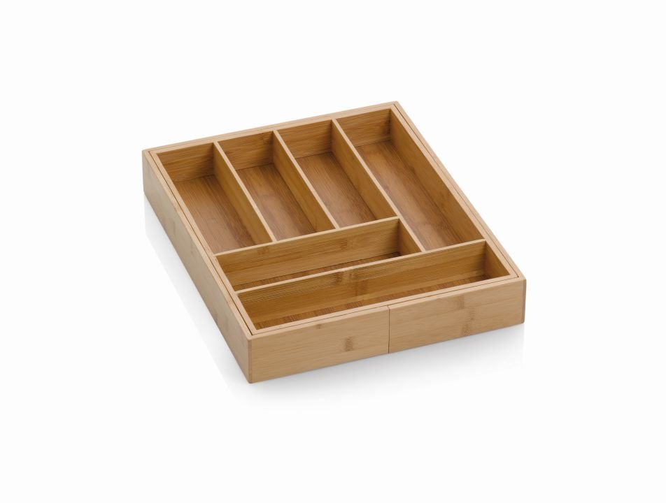 Kela Besteckkasten Kalma ausziehbar Bambus 35 x 43 cm