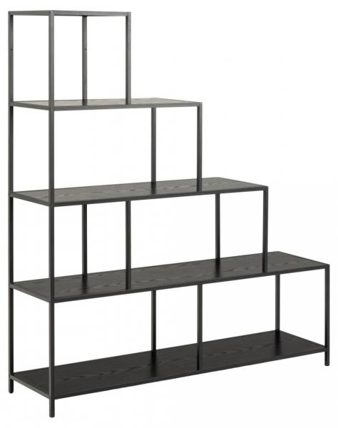 Actona Stufenregal Seaford esche schwarz 135 x 150 cm