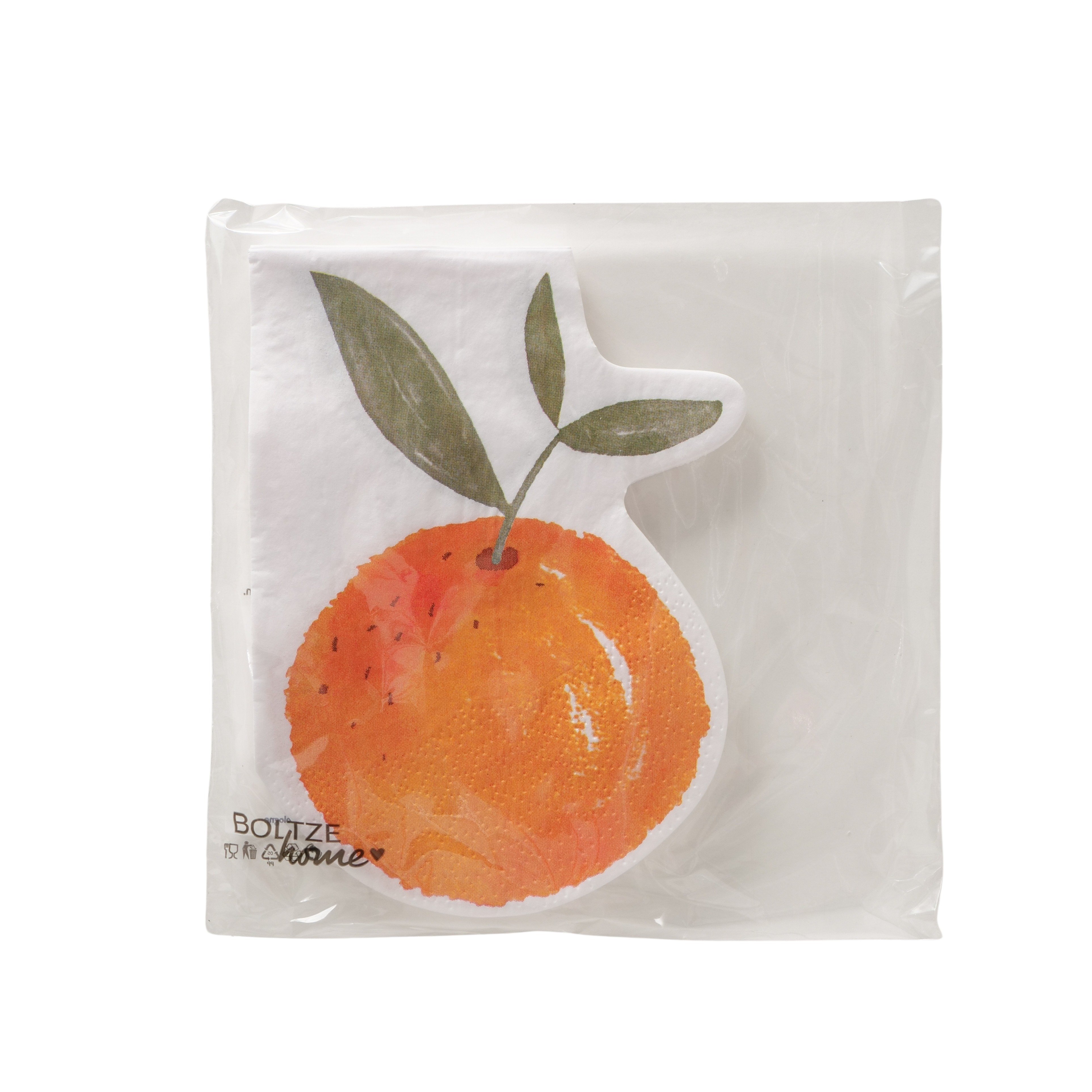 Boltze Servietten Fruits – 12-teiliges Set mit Orangen Motiv
