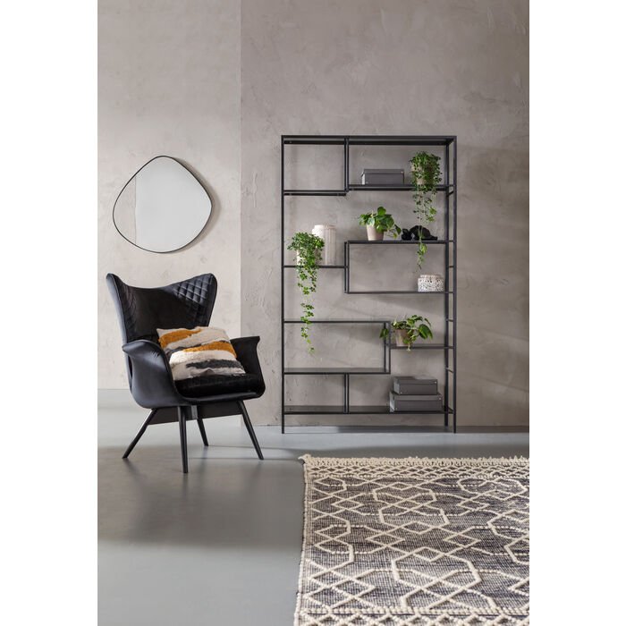 Regal schwarz - 115 x 195 cm - KARE Loft Schwarz