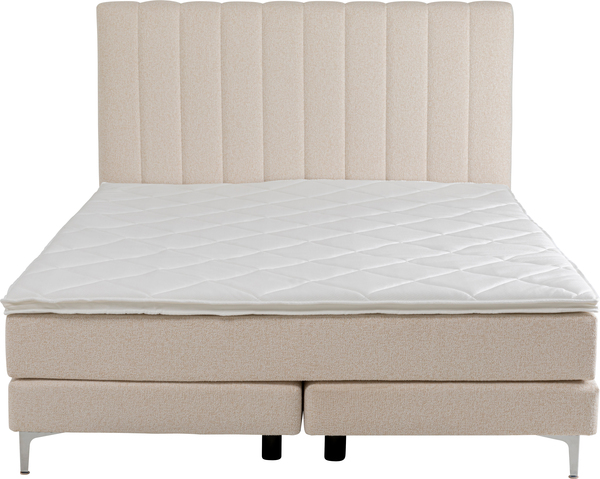 Boxspringbett beige - 180 x 200 cm - KARE Benito Comet Sand