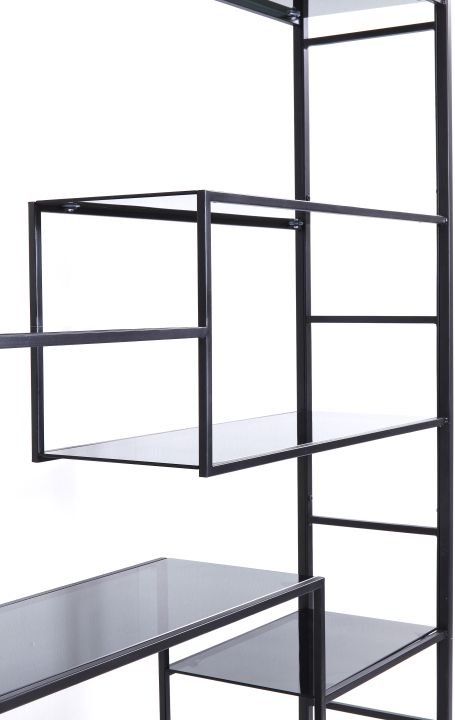 Regal schwarz - 115 x 195 cm - KARE Loft Schwarz