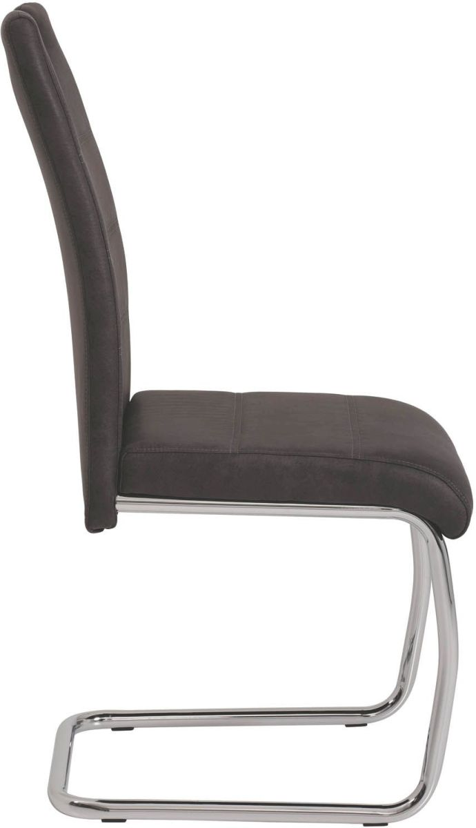 Schwingstuhl mit Griff - Farbe: Vintage anthrazit -  Flora II S