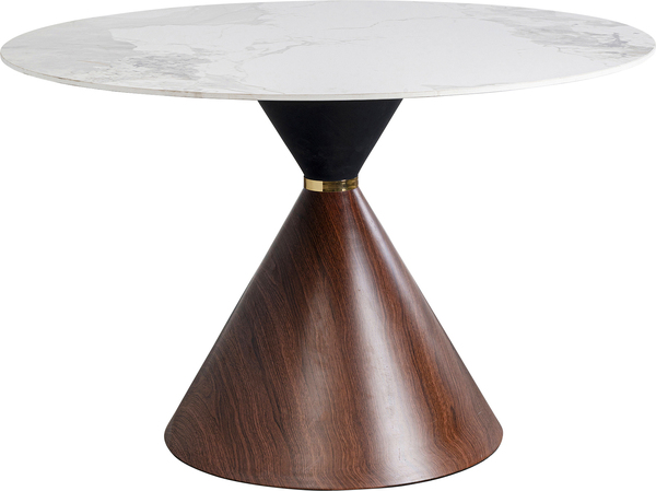 Tisch braun - Ø120 cm - KARE Cono Keramik