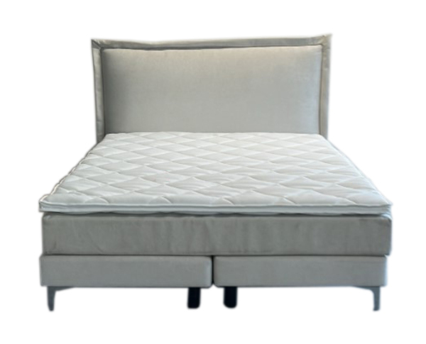Boxspringbett grau - 180 x 200 cm - KARE Benito Sky Sand