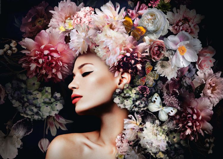 Reinders Wandbild Luxury Flowers 100 x 140 cm