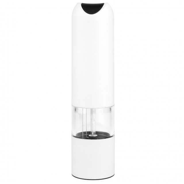 Justinus Elektr. Pfeffer-/Salzmühle LifeStyle weiß matt H 21 cm