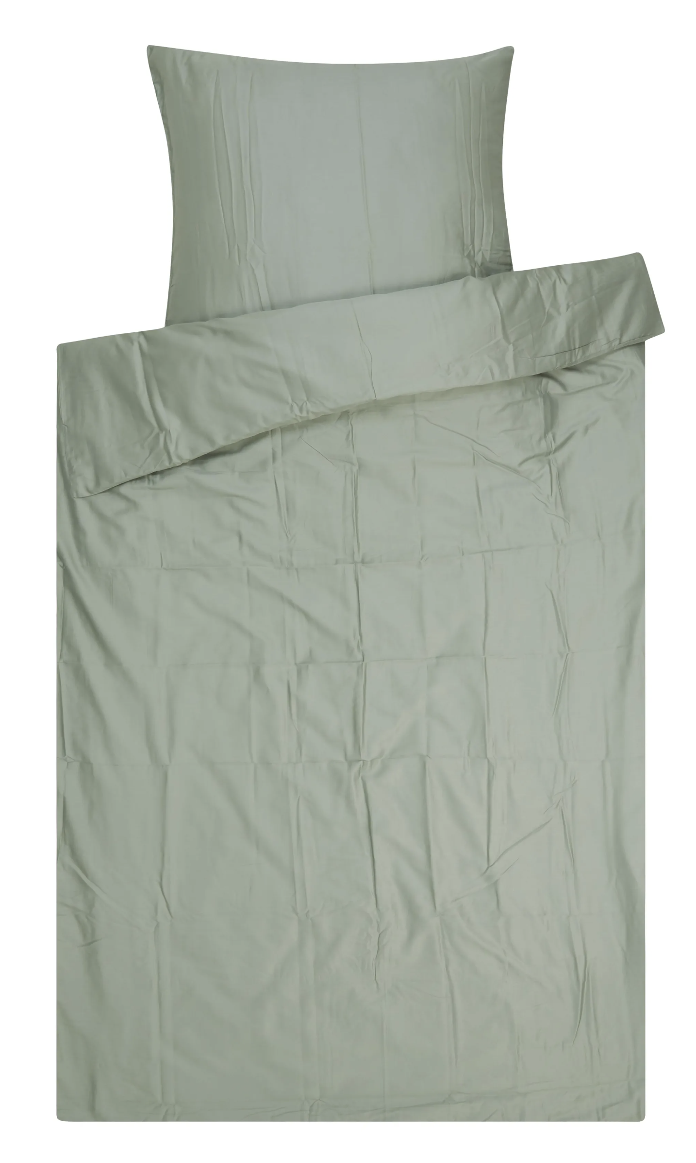 Bettwäsche 155x220 Salbei - 100 % Baumwolle 135 x 200 cm