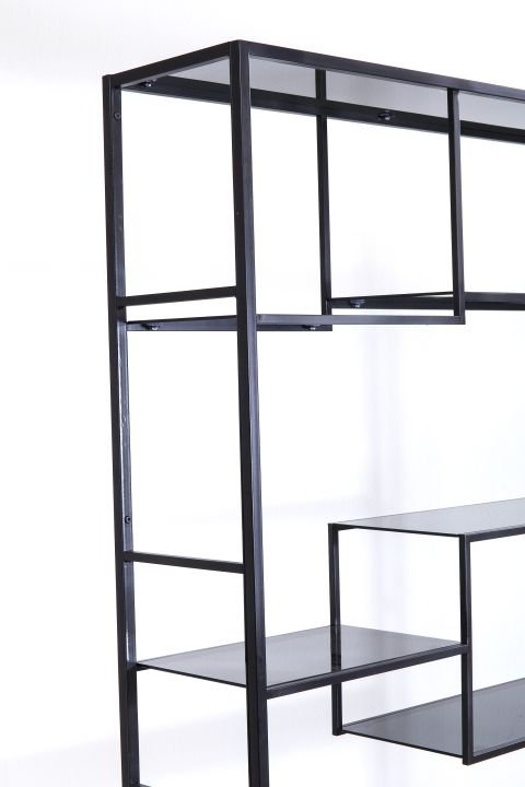 Regal schwarz - 115 x 195 cm - KARE Loft Schwarz