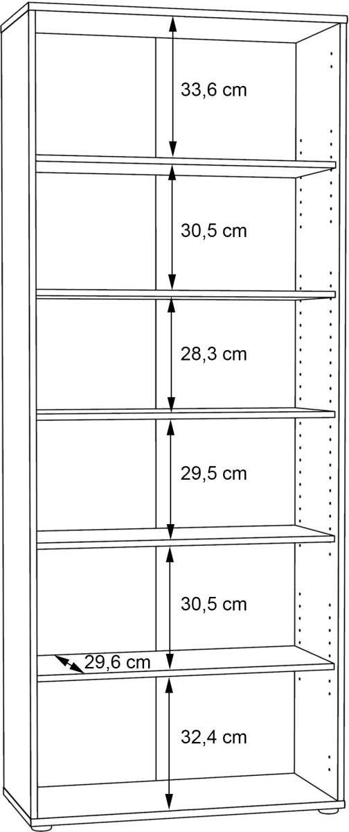 Forte Regal Tempra 2 Sonoma Eiche NB 73,7 x 197,5 cm