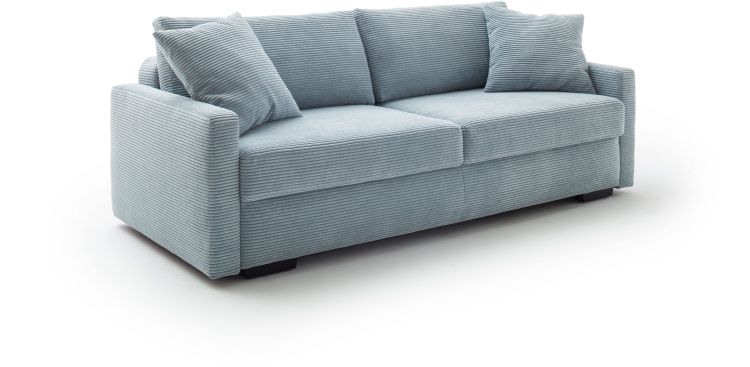 Nova Via Schlafsofa Amadeo de Luxe blaugrau 226 x 106 cm