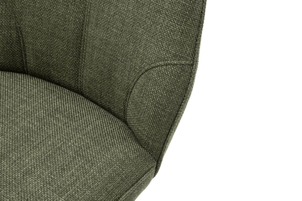 4 Fuß Stuhl Webstoff cappuccino mit Keder - 180 Grad drehbar, mit Autoreturn - MCA furniture Pemba
