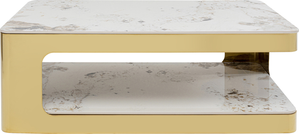 Couchtisch gold - 130 x 70 cm - KARE Nube Duo