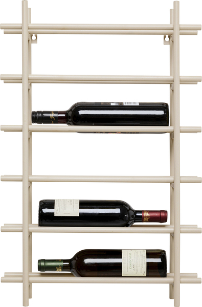 Weinregal beige - 45 x 68 cm - KARE Cape Town Hellgrau