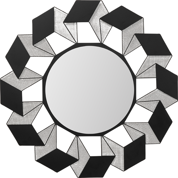 Spiegel schwarz - Ø104 cm - KARE Cubes