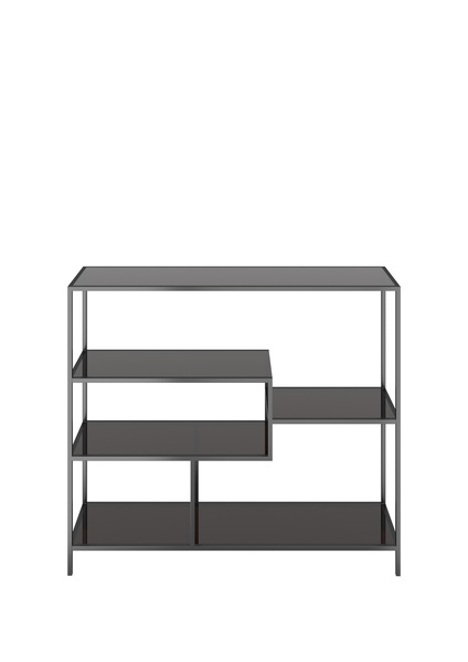 Regal schwarz - 115 x 100 cm - KARE Loft Schwarz